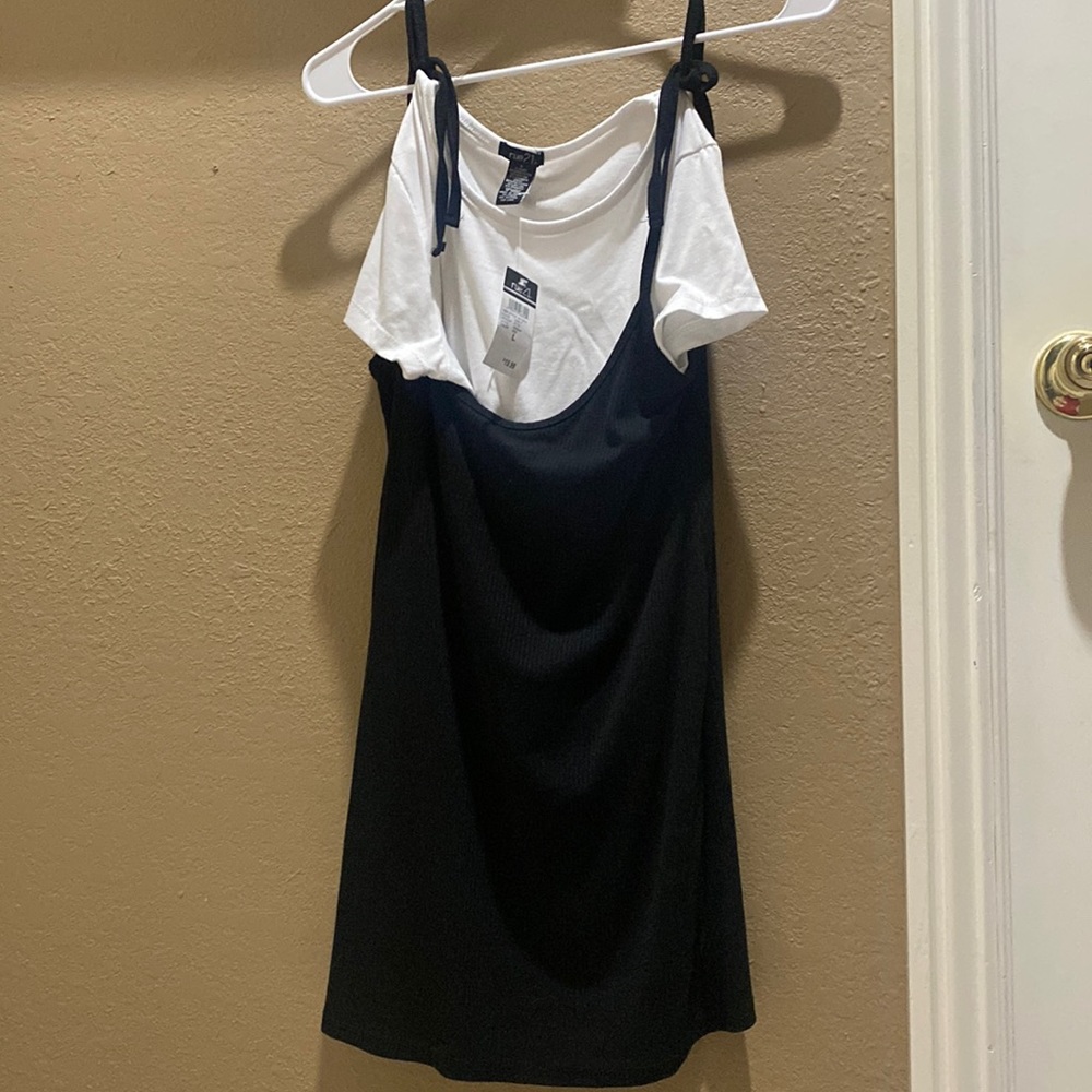 Dress with white shirt size L from rue 21